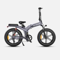 Dviratis 20" elektrinis Engwe X20 dviguba baterija pilkas