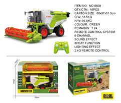 Kombainas R/C 1:24 Žalias