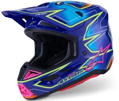 Šalmas SM7 CAST BLU/YL/PINK 2X