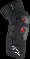 KNEE GUARD BIOPRO BLK/RD/WHT L