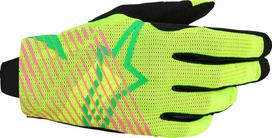 GLOVES RADAR PRO GRN/YELL/PNK