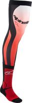 SOCK KNEE BRACE RED/WT LX
