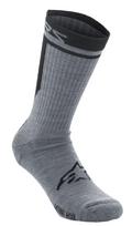 SOCKS MERINO 24 GRAY/BLACK S