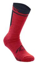 SOCKS MERINO 24 RED/BLACK L