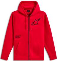 HOODIE ZIP TRANSVERSE RED 2XL