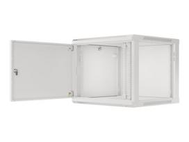 Lanberg | Rack cabinet 19" wall-mount 9U/600x600 (flat pack) for self-assembly with metal door | WF01-6609-00S | Grey