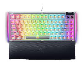 Razer Hot-swappable Mechanical Gaming Keyboard | BlackWidow V4 75% | Gaming Keyboard | Wired | US | Phantom White Edition | USB