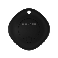 Hyper HyperShield HS5800BKGL, universalus Bluetooth daiktų ieškiklis, Find My ir Find Hub, juodas