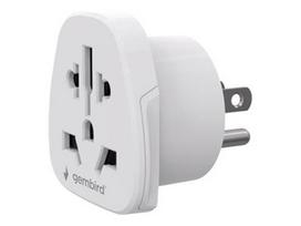 Gembird World to US power adapter plug, 10 A | A-AC-USMINTF | Travel adapter