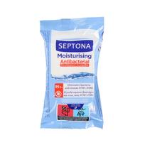 Drėgnos antibakterinės rankų servetėlės SEPTONA 606729 15vnt.