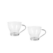 Puodeliai kavai LA MEDITERRANEA 175 ml 2 vnt. su metaline rankena