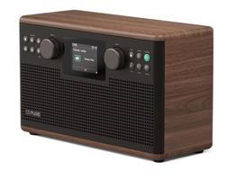 Pure Acoustics Classic H6 DAB+ FM Internet-Radio Braun/Walnuss 30W TFT-Display