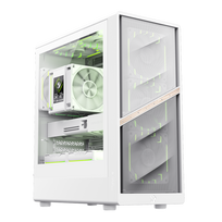 Gamemax Case | AERIS 330 MW | White | Mini Tower | Power supply included No