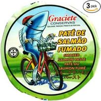 "Conservas Graciete Gourmet" rūkytos lašišos paštetas / sardinių pasta - 3 pakuotės (3 x 85 g)