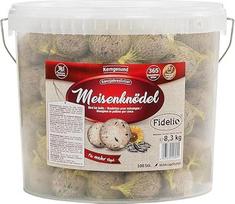 "Fidelio" 100 x laukinių paukščių lesalo riebalų rutuliukai su tinkleliu (10 kg)