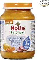 "Holle" ekologiškos morkos, bulvės ir jautiena (2 x 190 g)