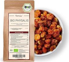 "Kamelur" 1 kg ekologiškų džiovintų fizalisų - saulėje prinokusių džiovintų vaisių, geriausios ekologiškos kokybės, nesulfuruotų ir necukrintų