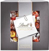 "Lindt" šokolado LINDOR dėžutė | 935 g | Apie 74 rutuliukai su minkštu tirpstančiu įdaru Veislės: Pieninis, tamsus 60 %, baltas, lazdyno riešutų, karamelinis | Dovanų šokoladas | Didelė pakuotė