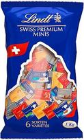 "Lindt" šveicariško šokolado "Napolitains" | 1 kg | Pieninio šokolado mini plytelės, pieninių riešutų, "Lindor Milk", "Cresta", "White", "Crémant" | Dovanų pakuotė | Šokoladas