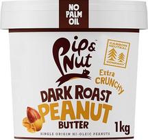 "Pip & Nut Ultimate Extra Crispy Dark Roasted Peanut Butter" (1 kg) | Be palmių aliejaus, be pridėtinio cukraus, natūralus produktas, veganiškas ir vienos kilmės Hi-Oleic žemės riešutų sviestas, 1 vnt.