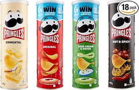 "Pringles Party Mix" | traškučių mišinio dėžutė | 18 skardinių su 4 skirtingomis rūšimis (18 x 175 g) + itališka gurmaniška "Polpa" 400 g