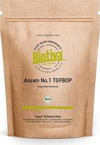 Assam No.1 TGFBOP Juodoji arbata Ekologiška biri skaldyta arbata Indija Aukščiausia kokybė, išpilstyta ir kontroliuojama Vokietijoje Biotiva