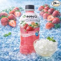 Bobo4T Strawberry Jelly Drink with Nata de Coco 24 × 350 ml - Vaisių gėrimas su želė - Burbulinės arbatos gėrimas