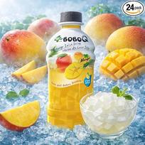 Bobo4T Mango želė gėrimas su Nata de Coco 24 × 350 ml - Vaisių gėrimas su želė - Burbulinės arbatos gėrimas