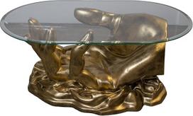 Cochtisch svetainės stalas Stiklo stalas Rankų darbo modelis 100 cm x 60 cm x 40 cm
