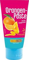 DECOCINO Apelsinų pasta 50 g Vegan, natūrali kvapioji pasta su tarkuotomis apelsinų žievelėmis, skirta pyragams, kremams, įdarams ir desertams kepti