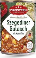 DREISTERN Szegediner Guliašas 400 g I Su bulvėmis ir raugintais kopūstais I Sotus paruoštas maistas perdirbamuose konservuose I Ilgas galiojimo laikas dėl natūralaus konservavimo I Naminė kokybė