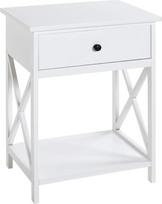 HAKU Möbel Skandinaviškas šoninis staliukas Baltas MDF Matmenys W 46 cm x H 60 cm x D 35 cm