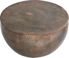invicta INTERIOR Orient II Rankų darbo kavos staliukas "Orient II" 60 cm klasikinio kaltinio dizaino, degto vario