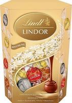 Lindt šokoladas | LINDOR Cornet Mix | 500 g | 38 rutuliukai 4 rūšių su švelniu tirpstančiu saldžiu Cornet įdaru | Šokoladinė dovana