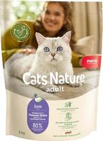 MERA Cats Nature Duck Premium sausas kačių maistas, 2 kg, be grūdų ir cukraus, suaugusių kačių sausas maistas, daug mėsos, sausas kačių maistas