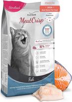 PLATINUM - kačių maistas MeatCrisp Sterilizuota žuvis iš šviežios mėsos džiovyklos - 1,5 kg kačių ėdalas su 82 % šviežios mėsos - sausas ėdalas katėms - traškus kąsnelis - mažiau kalorijų