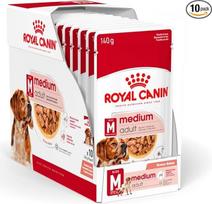 ROYAL CANIN Medium Adult | 10 x 140 g | Visavertis maistas šunims | Nuo 12 mėn.