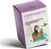 Trink Meer Tee FLITZPIEPE Ekologiškas aromatizuotas Rooibos arbatos mišinys su šeivamedžio uogomis ir serbentais Ekologiška arbata rankomis susiūtuose arbatos maišeliuose 15 x 3 g = 45 g