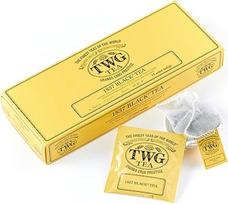 TWG Singapūras - Geriausios pasaulio arbatos - 1837 juodoji arbata - 15 rankomis siuvamų grynos medvilnės arbatos maišelių