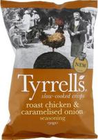 Tyrrells Stone Cooked Crisps keptos vištienos ir karamelizuotų svogūnų prieskoniai 150 g