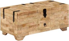 vidaXL Solid Mango Wood kavos staliukas su 1 stalčiumi Kavos stovas Arbatos staliukas Svetainės staliukas Šoninis staliukas Naktinis staliukas Sandėliavimo dėžutė