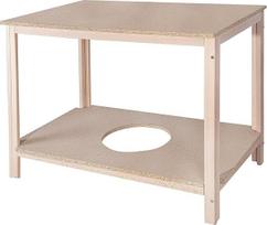 WELL HOME MOBILIARIO & DECORACIÓN Šoninis staliukas iš buko medienos, be lako, 110 x 65 x 75 cm