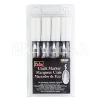 Kreidiniai markeriai Marvy „Bistro Chalk Marker“, balti, 4 vnt.