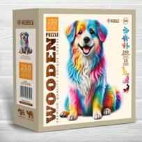 Medinė dėlionė, Vaivorykštinis draugas, woodencity, HE0320-L, Wooden puzzles