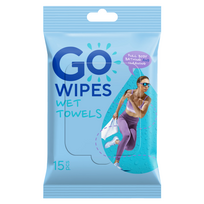 GOWIPES, XL CAMPING, drėgnos servetėlės aktyviam gyv.būdui, 15 vnt.