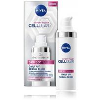 Veido SPF kremas NIVEA Cellular Expert Filler SPF50+ drėkinamasis nuo senėjimo serumo skystis