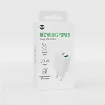 Forever Recycling Forever LSR20-AC-00 travel charger | 20W | USB, USB-C | white