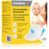 Medela Ultra-breathable Nursing Pads vienkartiniai liemenėlės įklotai ypač pralaidus orui 30 vnt.