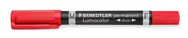 Staedtler The persistent marker LUMOCOLOR DUO, double red