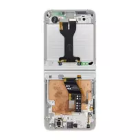 SAMSUNG LCD display + Touch Unit + Front Cover F741 Galaxy Z Flip 6 5G White (Service Pack)